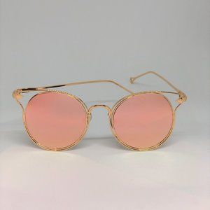 Pink & Gold Retro Fashion Glasses